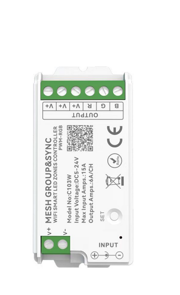 Контролер керування Prolum Max Series HomeLink 4-zone RGB Wi-Fi Tuya 15A (29014717)