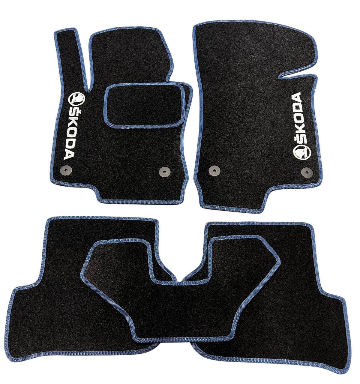 Коврики в салон ворсовые для Skoda Octavia A5 2004-2013 5 шт. Черный (27326685)