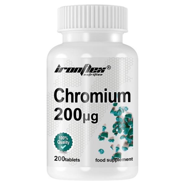 Микроэлемент для спорта IronFlex Chromium Хром 200 мкг 200 табл. (24159895) Микроэлемент для спорта IronFlex Chromium Хром 200 мкг 200 табл. (24159895)