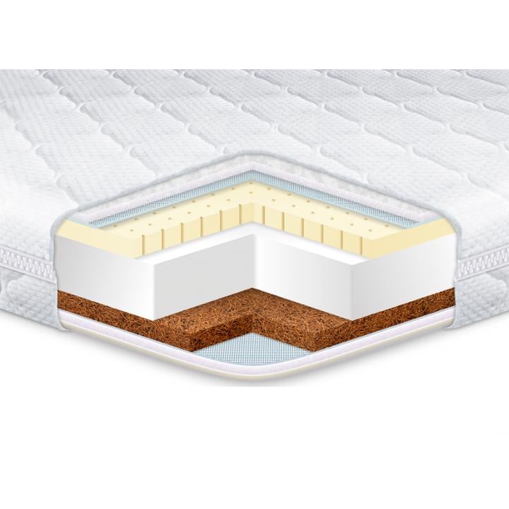 Матрас ортопедический Eurosleep COCOS LATEX трикотаж 160x200 см (1677855120)