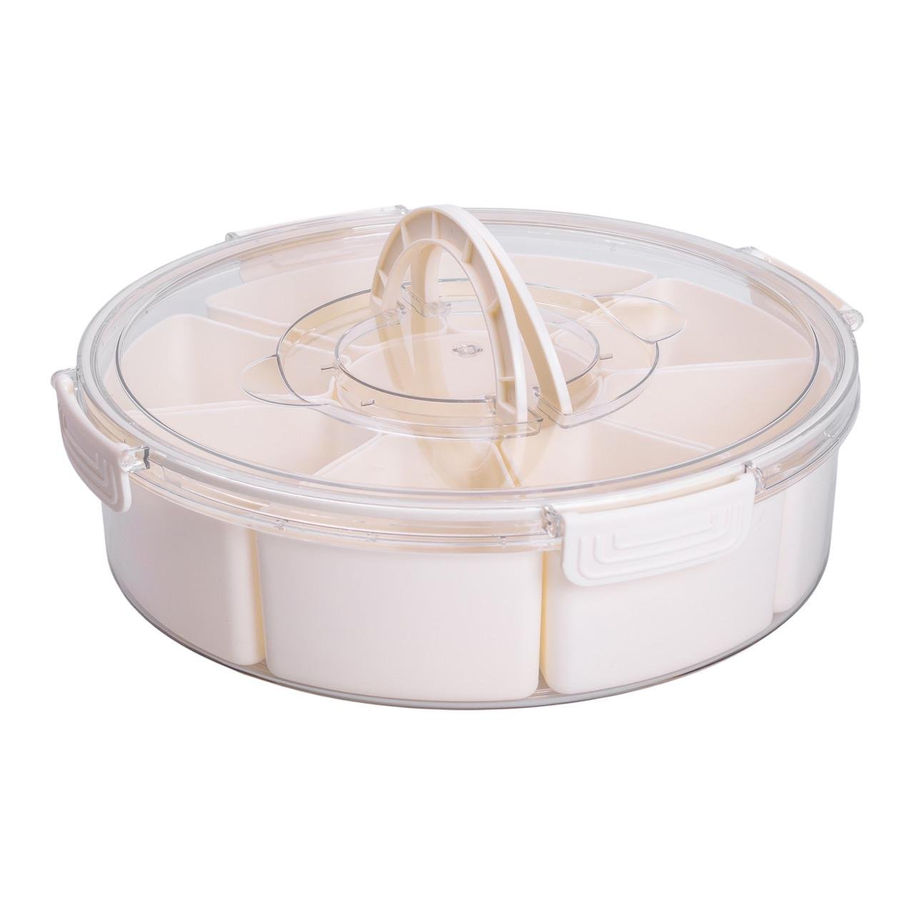 Контейнер для еды HP-27-14 с 9 отсеками пластиковый 3,5 л 29 см Бежевый (7273) - фото 9