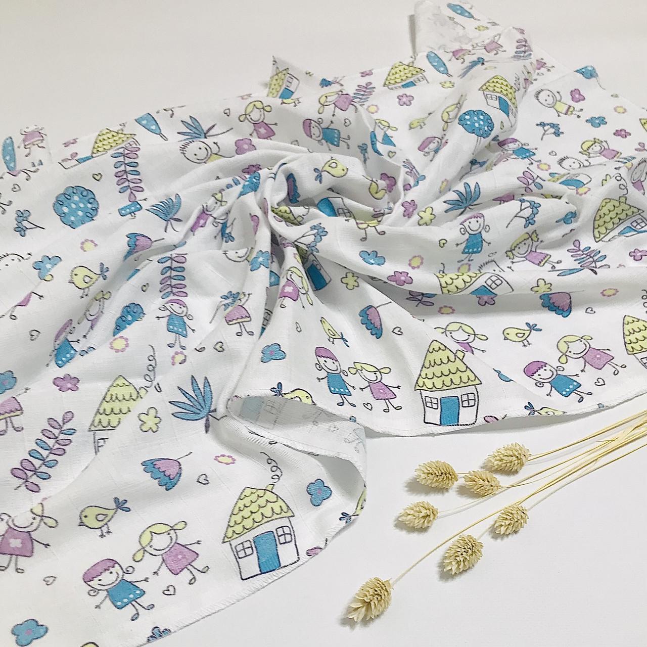 Пеленка Penetka домик муслин двухслойный 90x75 см Зеленый (743.90.75.124) Пеленка Penetka домик муслин двухслойный 90x75 см Зеленый (743.90.75.124)