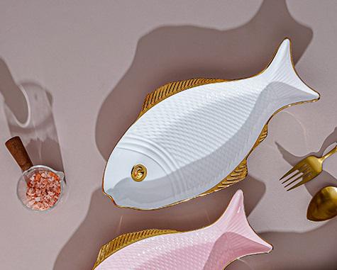 Блюдо Риба 14813 4х16х30,7 см Білий (4995141) - фото 3