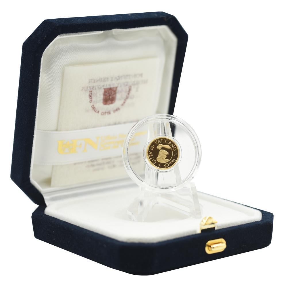 Колекційна монета Ватикан 10 євро 2014 Золото Proof Різдво і Хрещення Au 917/3 г (М23892)