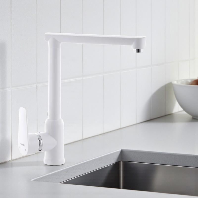 Смеситель для кухни PLAMIX MARIO-17 высокий однорычажный пластик Белый (b-PM0557) - фото 3 Смеситель для кухни PLAMIX MARIO-17 высокий однорычажный пластик Белый (b-PM0557) - фото 3