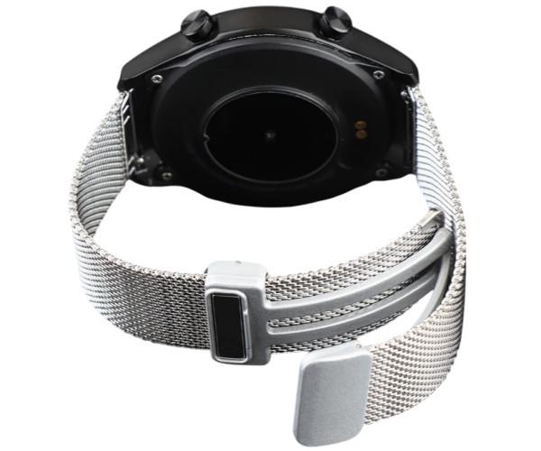 Ремешок металлический Elegant Metal для Huawei Watch GT 5 Pro 42 мм/46 мм 22 мм Серебряный