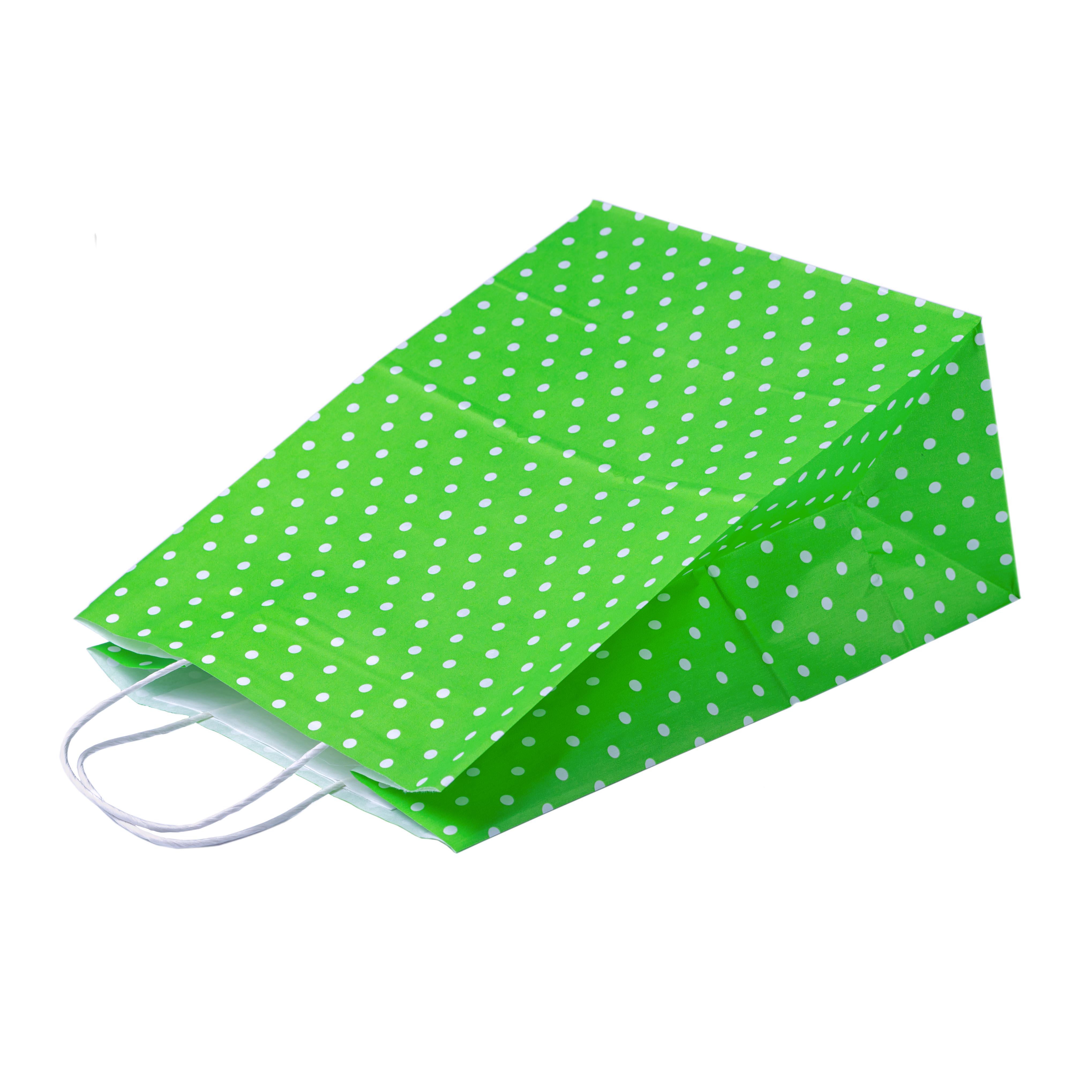 Бумажный пакет с кручеными ручками Eko-kraft 260х150х350 мм 30 шт. Зеленый - фото 3