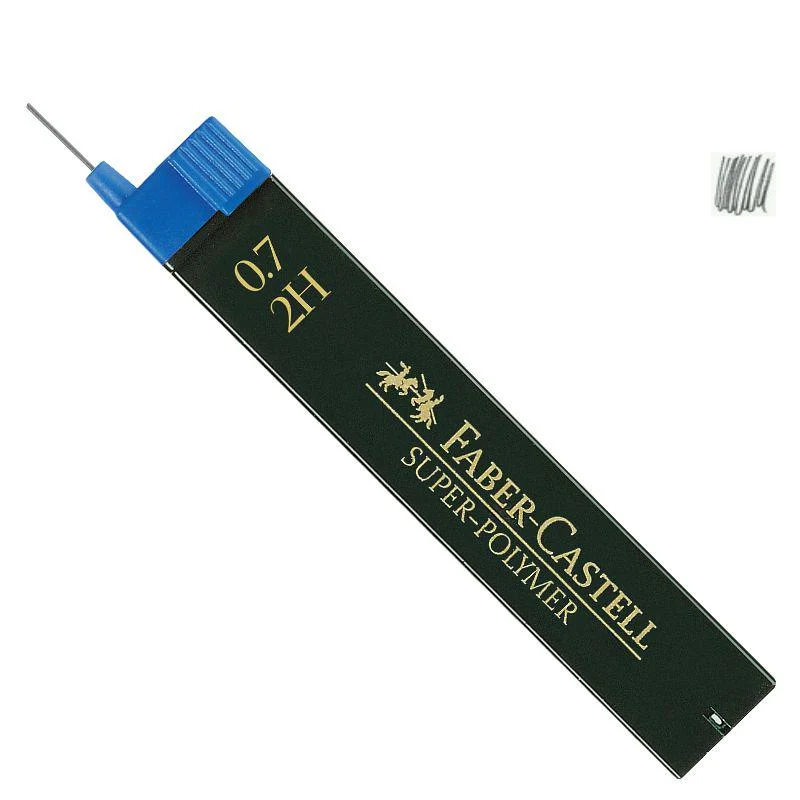 Грифели для механического карандаша Faber-Castell SUPER-POLYMER 0,7 мм 2Н (120712)