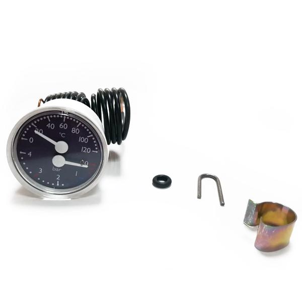 Термоманометр Cewal 0-4 бар 0-120 °С D=42 мм для газового котла Ariston UNO/T2/TX 999520 (00000063328)