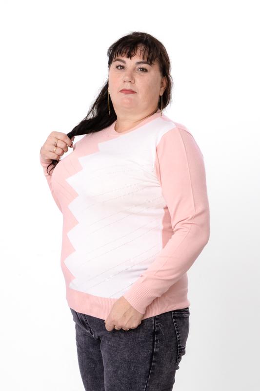 Джемпер утеплений жіночий прямого крою Носи Своє р. 48/50 Пудровий (18102) - фото 2 Джемпер утеплений жіночий прямого крою Носи Своє р. 48/50 Пудровий (18102) - фото 2