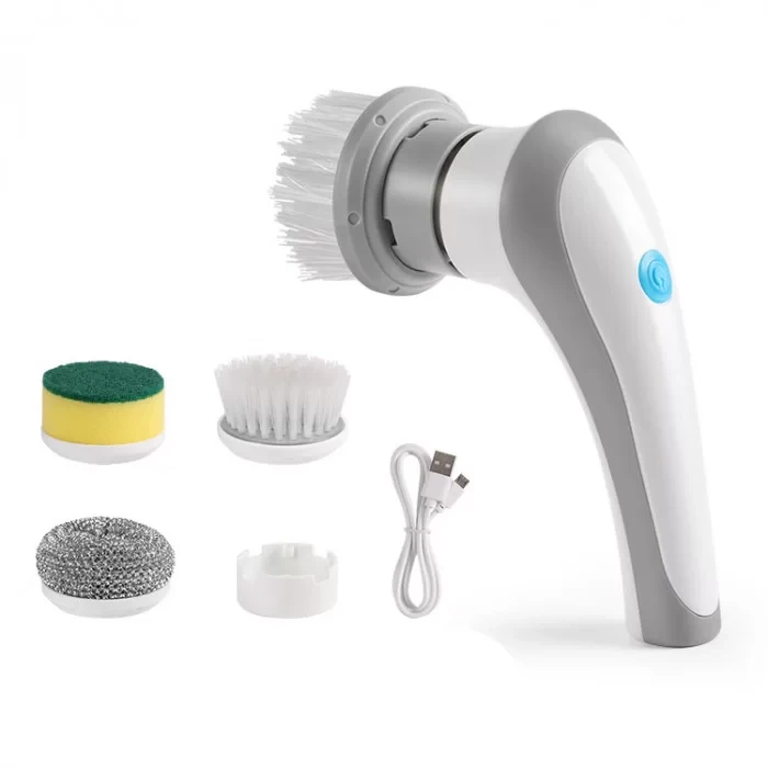 Щетка аккумуляторная Electric Cleaning Brush для мойки со сменными насадками (13924113) - фото 3