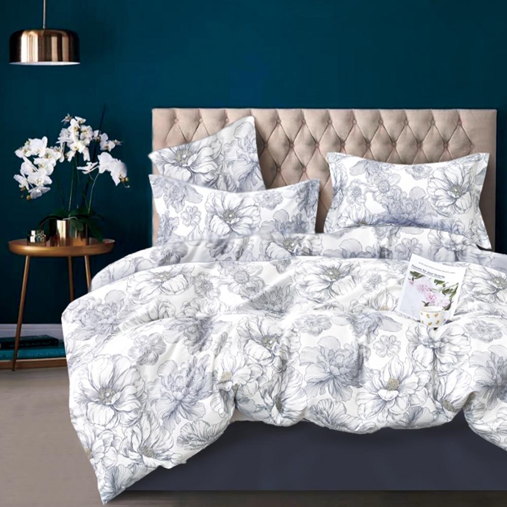 Комплект постельного белья Zastelli YY201/Vintage Indigo сатин евро 200х220 см Разноцветный (22353)