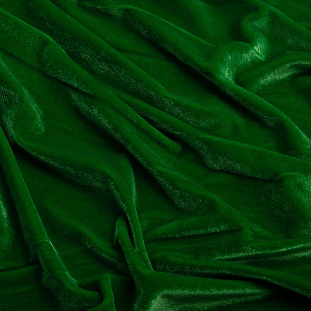 Тканина костюмна оксамитова стрейчева 300 гр/м2 Салат (25360) - фото 2