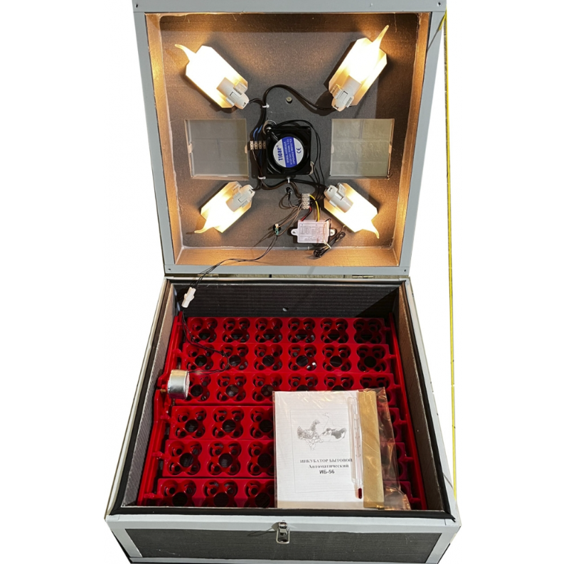 Інкубатор Квочка ІБ-36/144 з автоматичним переворотом на 36 курячих яєць