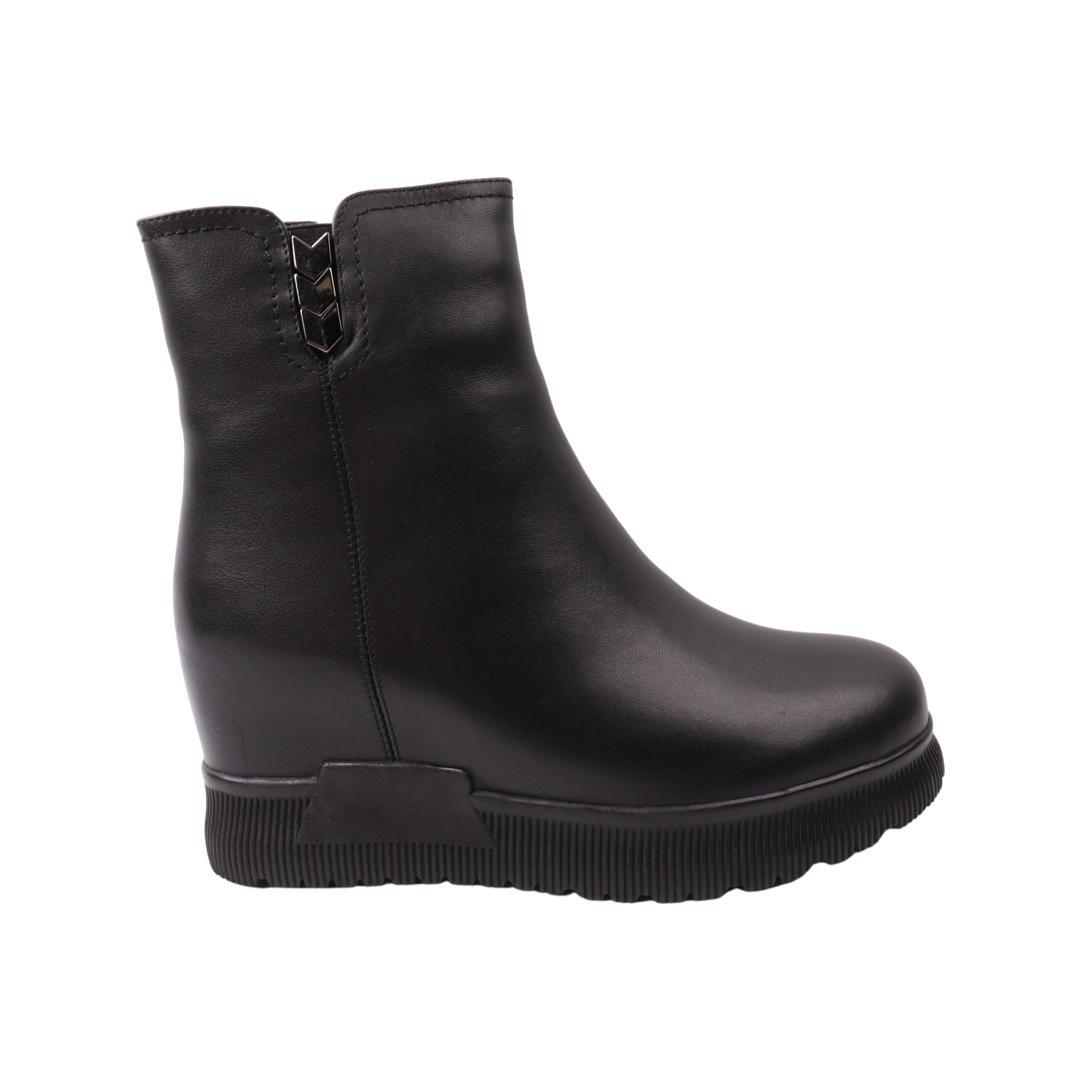 Ботинки женские Oeego из кожи р. 37 Черный (128-22ZHC)