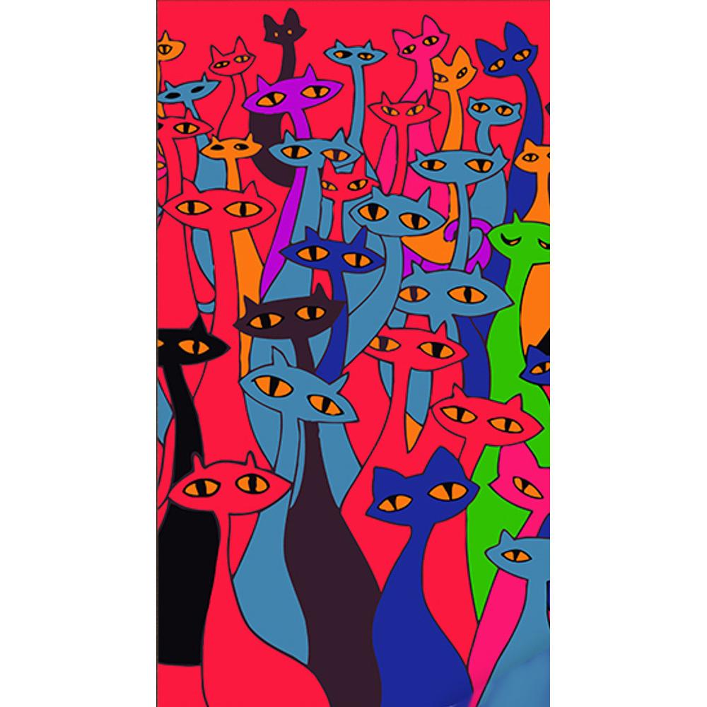 Картина по номерам Strateg Сказочные котята 50x25 см (Str-WW226)