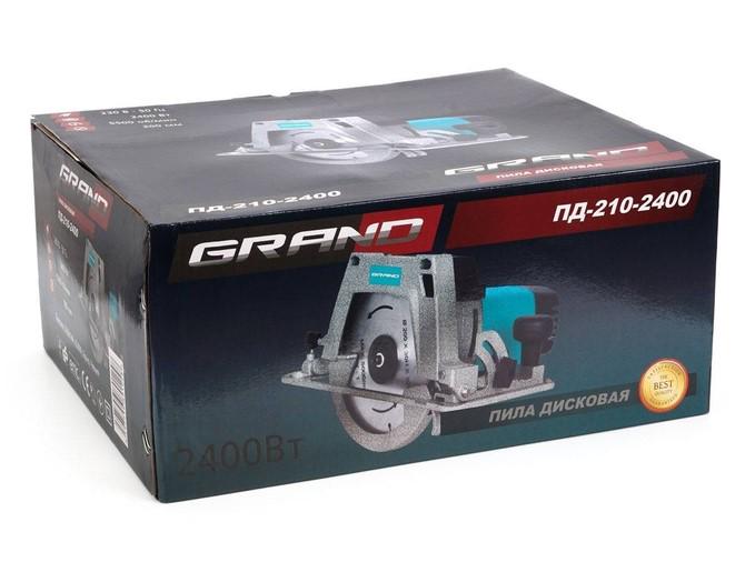 Пилка дискова ручна Grand ПД-210-2400 (27479810) - фото 3