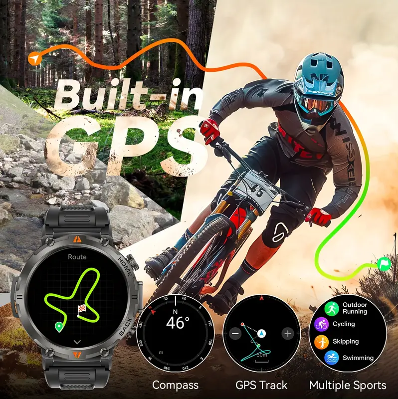 Смарт-годинник Eigiis ke3 PRO GPS 3 атмосфери два ремені (29504797) - фото 4 Смарт-годинник Eigiis ke3 PRO GPS 3 атмосфери два ремені (29504797) - фото 4