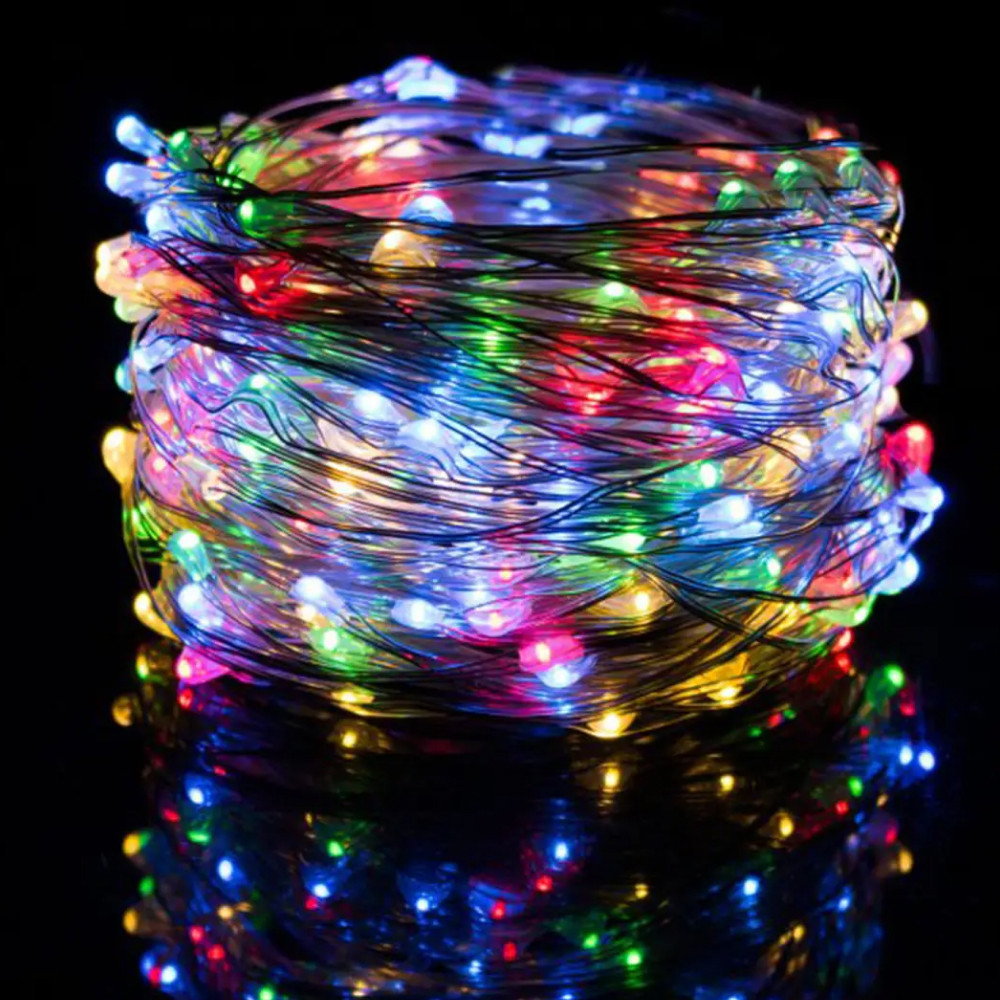 Гирлянда нить Роса от USB 8 режимов 500 LED IP44 50 м Мультиколор - фото 5
