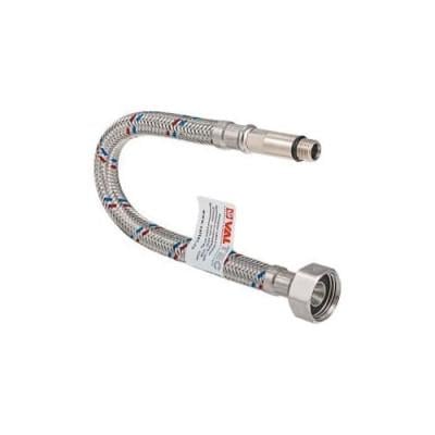 Гибкая подводка для смесителей М10х35-G1/2" 80 см гайка длинная нержавеющая сталь (VTf.004.IS.0435080)