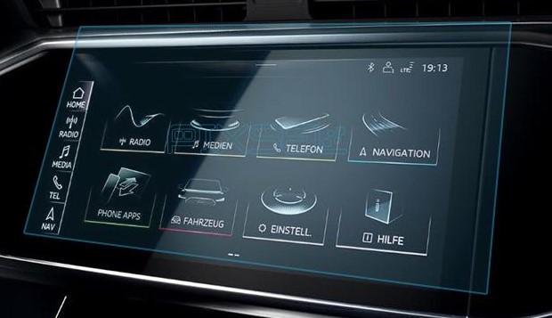 Стекло защитное Pixsel гибридный глянец на монитор Audi A6/S6/RS6 11,1“ 2019