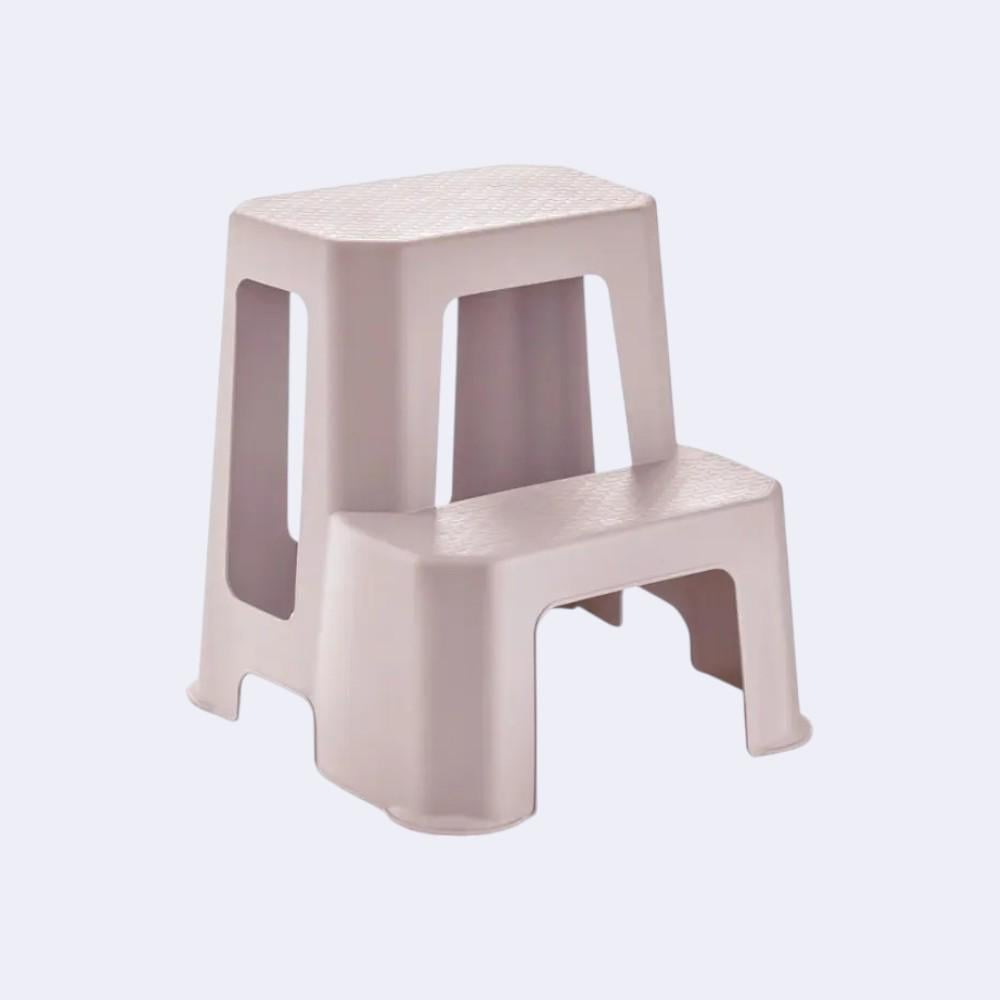 Табурет-сходинка Sakarya Plastik HERCULES TWO STEP TALL STOOL Рожевий (16648)