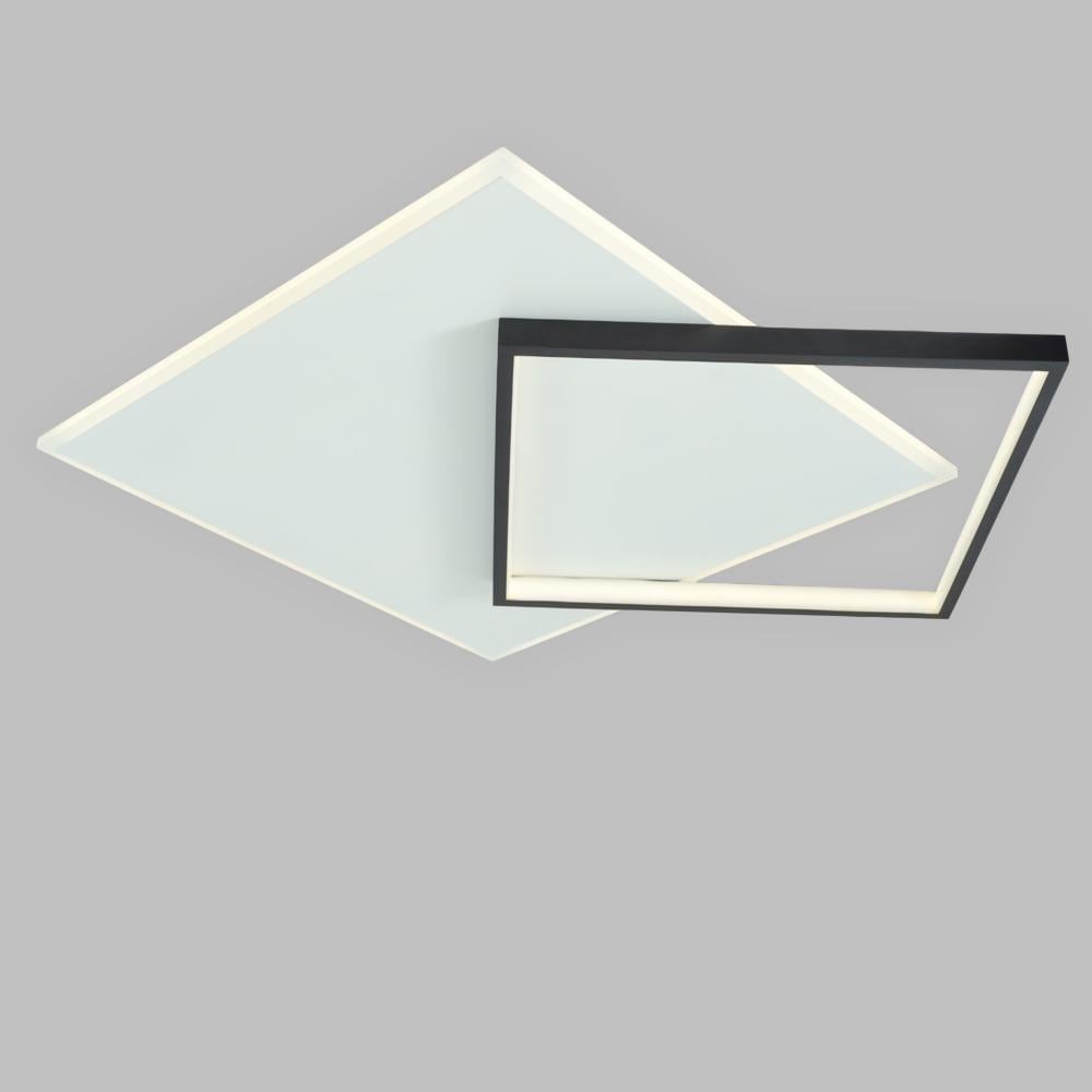 Люстра светодиодная потолочная акриловая Lighthouse SRS-19893 WT+BK Белый/Черный