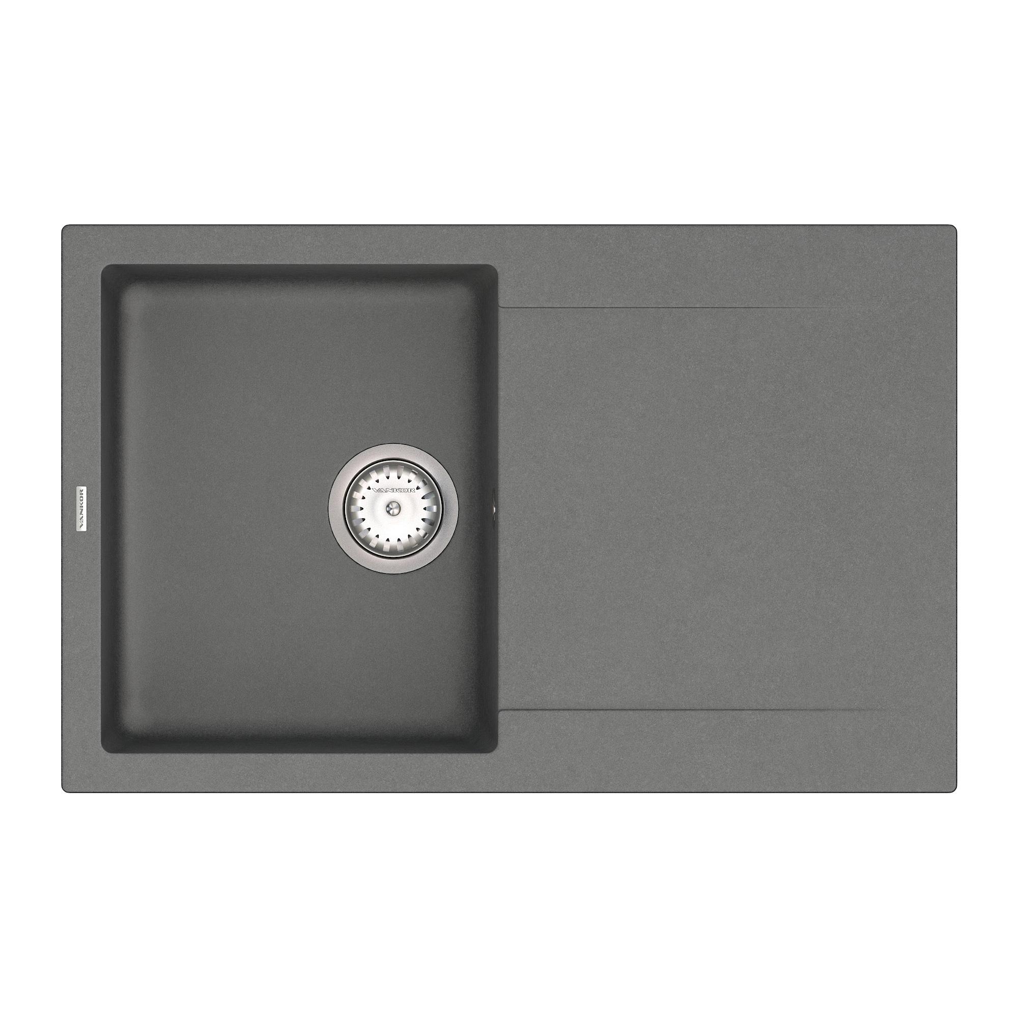Мойка для кухни Vankor Orman OMP 02.78 + сифон Vankor Gray (74868)