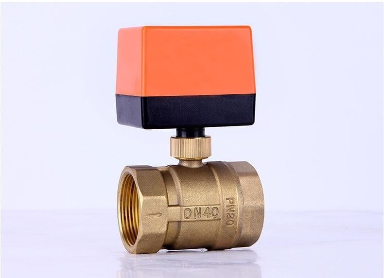 Клапан моторизований латунний кульовий 220В 1,5"