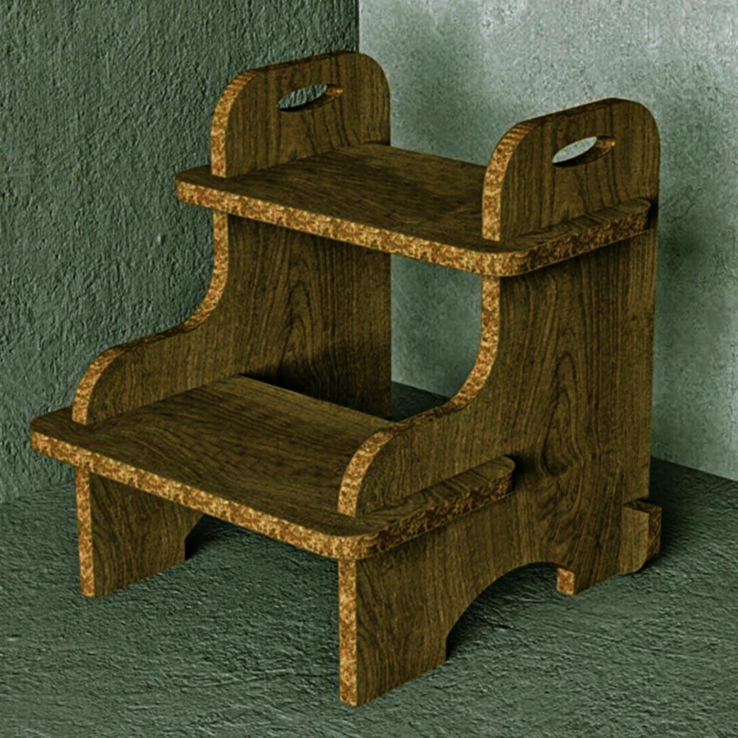 Скамейка-ступенька из дерева Редвуд Мускат (ССТ-004307)