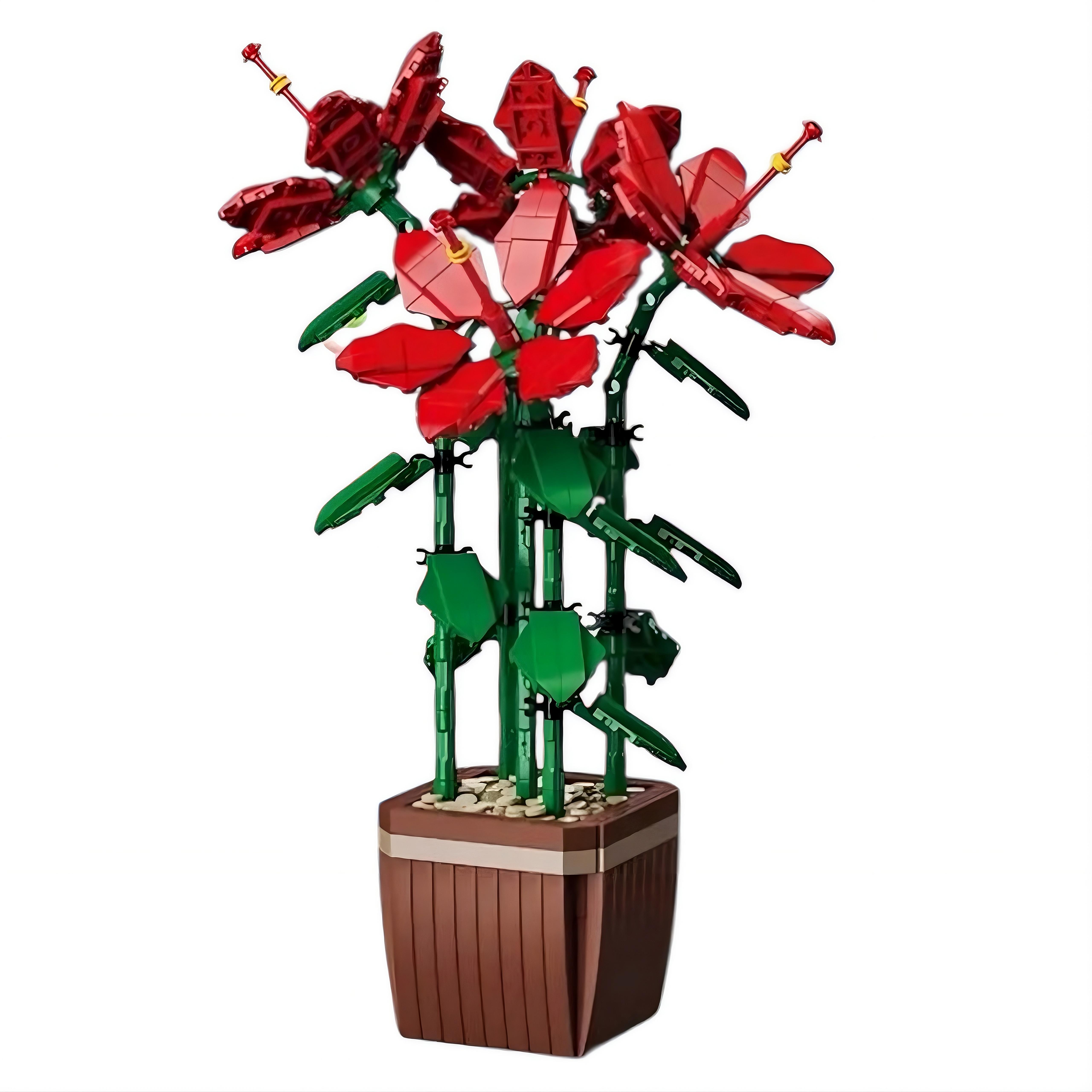 Конструктор декоративный Рододедрон 101-13 3D цветок в горшочке 926 дет. 46×33 см Красный (33076775) Конструктор декоративный Рододедрон 101-13 3D цветок в горшочке 926 дет. 46×33 см Красный (33076775)