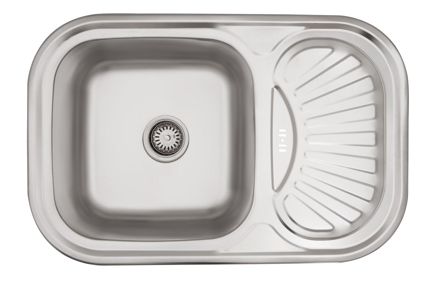 Мийка кухонна Kroner CV022782 прямокутна з нержавіючої сталі 750x490 мм (136744)