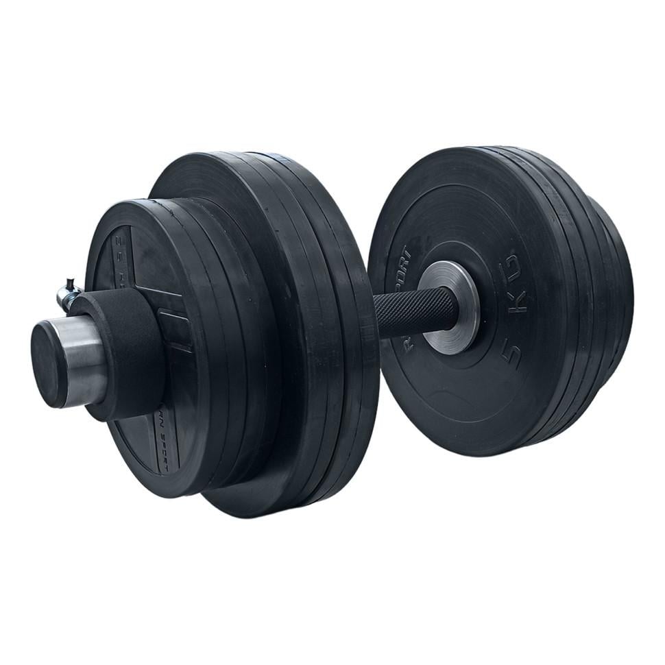 Гантель резиновая олимпийская RN-Sport на 36 кг (2522949993_rn_2)