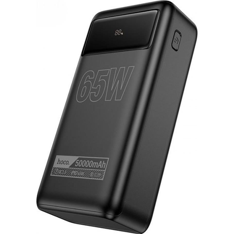 Зовнішній акумулятор Hoco DB81A Apollo 50000 mAh 65W Black - фото 4 Зовнішній акумулятор Hoco DB81A Apollo 50000 mAh 65W Black - фото 4