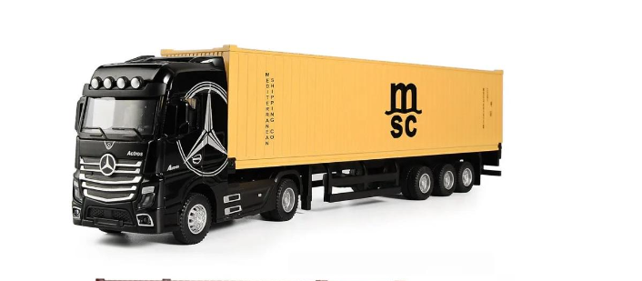 Машинка металлическая контейнеровоз MSC Mercedes Actros