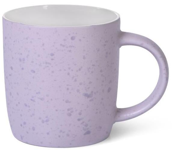 Кружка керамическая Fissman Mairenn-89 330 мл Сиреневый/Белый (FN-6089)
