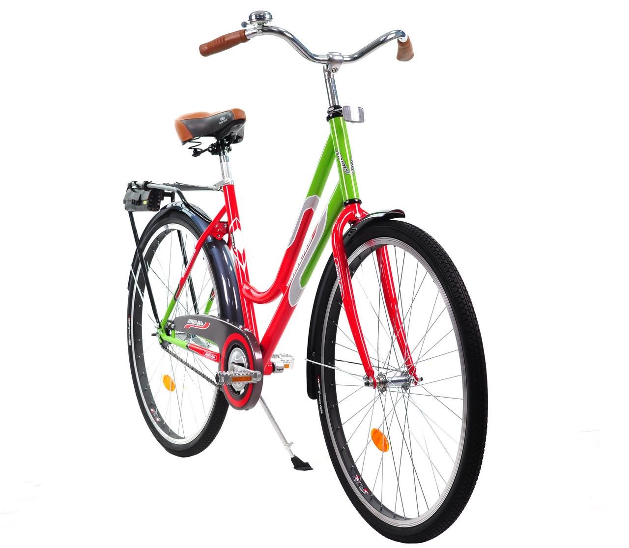 Велосипед женский городской Ardis Лыбедь 28" 21" 2021 Красно-зеленый - фото 2 Велосипед женский городской Ardis Лыбедь 28" 21" 2021 Красно-зеленый - фото 2