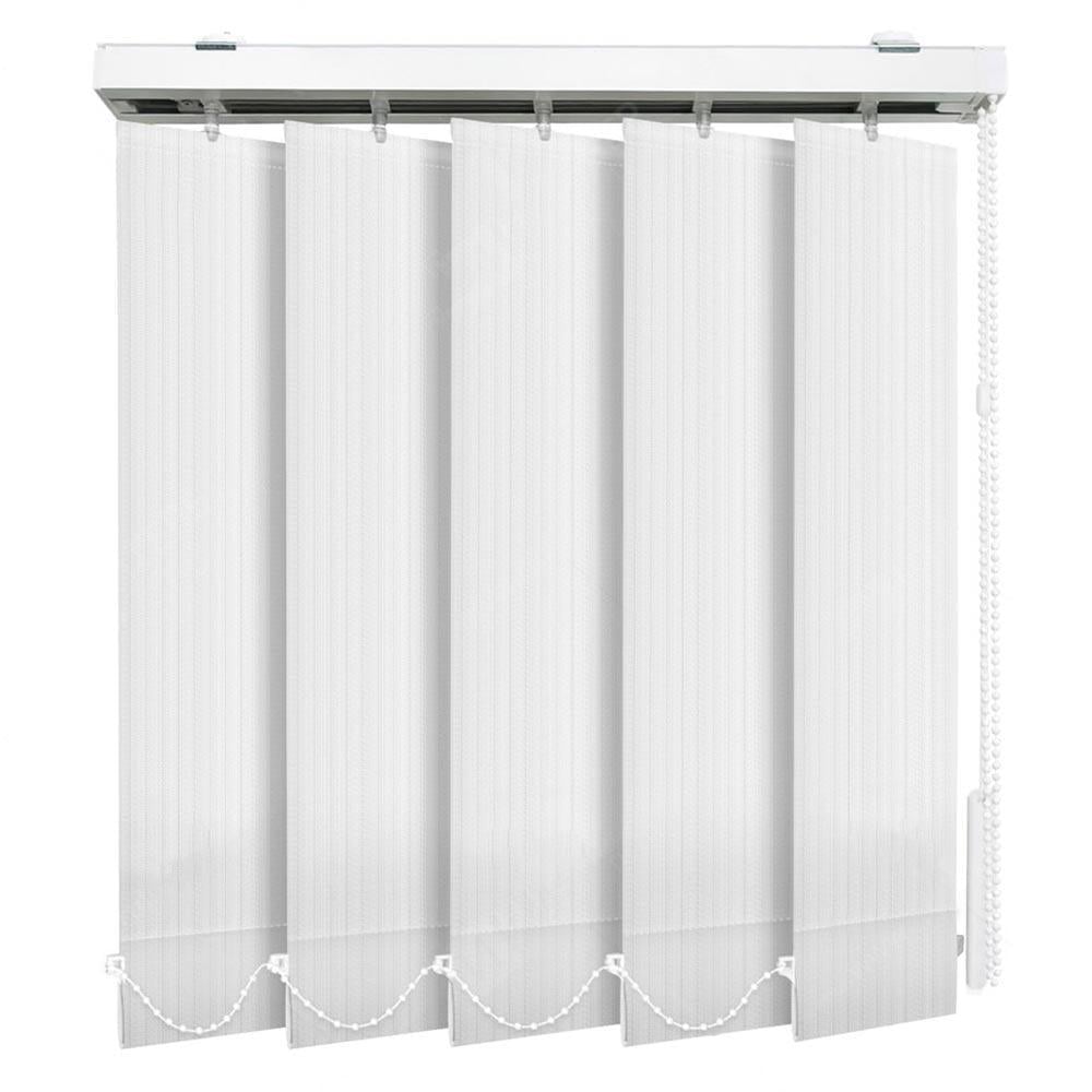 Жалюзи тканевые вертикальные E-ROLETA Лайн 8001 210х190 см Белый (Lain8001-210-190) - фото 1