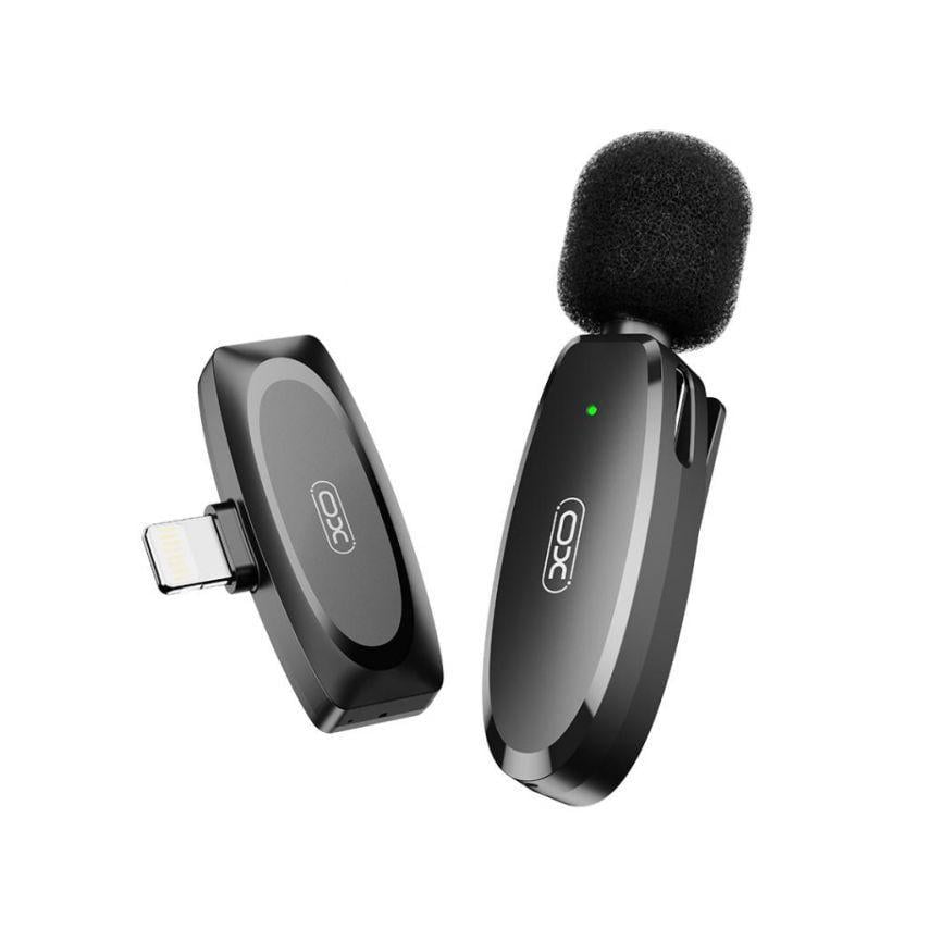 Микрофон петличный Xo MKF08B с разъемом Lightning Black Микрофон петличный Xo MKF08B с разъемом Lightning Black