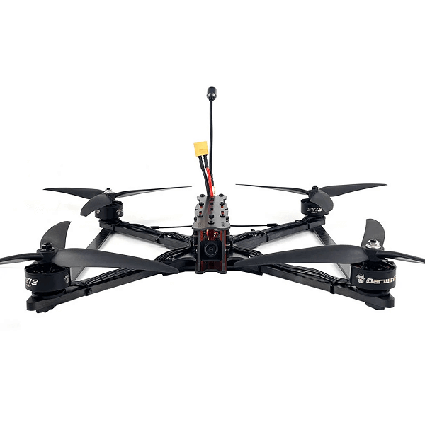 Квадрокоптер DarwinFPV X9 Long Range ELRS камера вантажопідйомність 2,5 кг Black (d454)