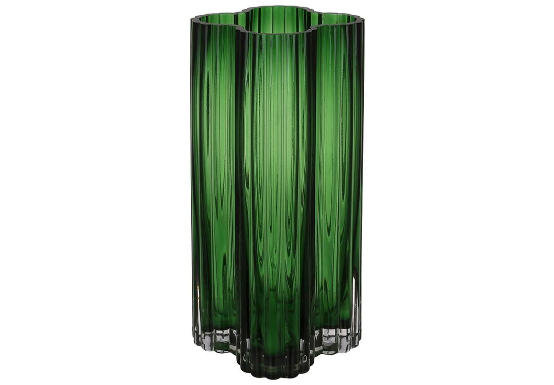 Ваза стеклянная 12x12x25 см (992-515)