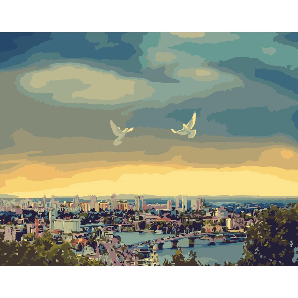 Картина за номерами Strateg Преміум Птахи свободи 40x50 см (GS240) Картина за номерами Strateg Преміум Птахи свободи 40x50 см (GS240)