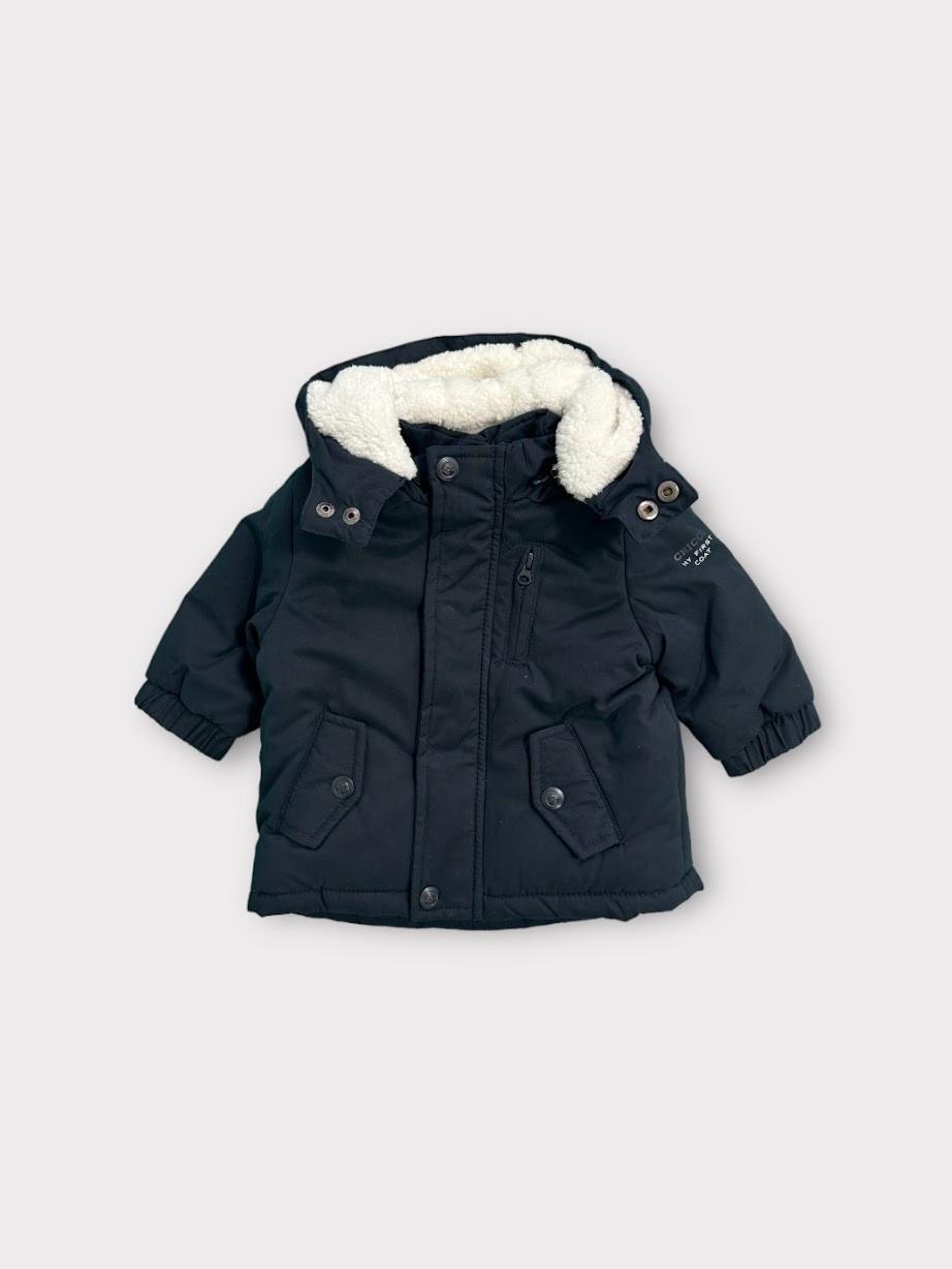 Куртка детская Chicco демисезонная с искусственным мехом 3-6 мес. 62 см Темно-синий (2087346912)