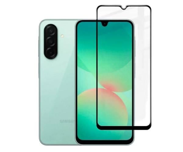 Закалённое защитное стекло Full Screen для Samsung Galaxy A26 5G с рамкой для автоустановки, Black Закалённое защитное стекло Full Screen для Samsung Galaxy A26 5G с рамкой для автоустановки, Black