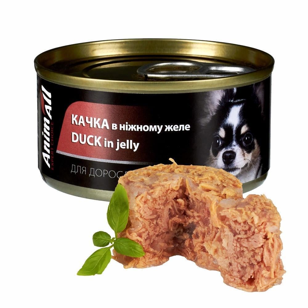 Корм влажный AnimAll утка в нежном желе для собак 85 г (2998381575) Корм влажный AnimAll утка в нежном желе для собак 85 г (2998381575)