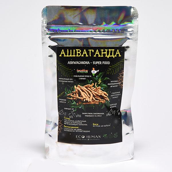 Ашваганда Ecohumann Ashwagandha 60 капс. (000024551)