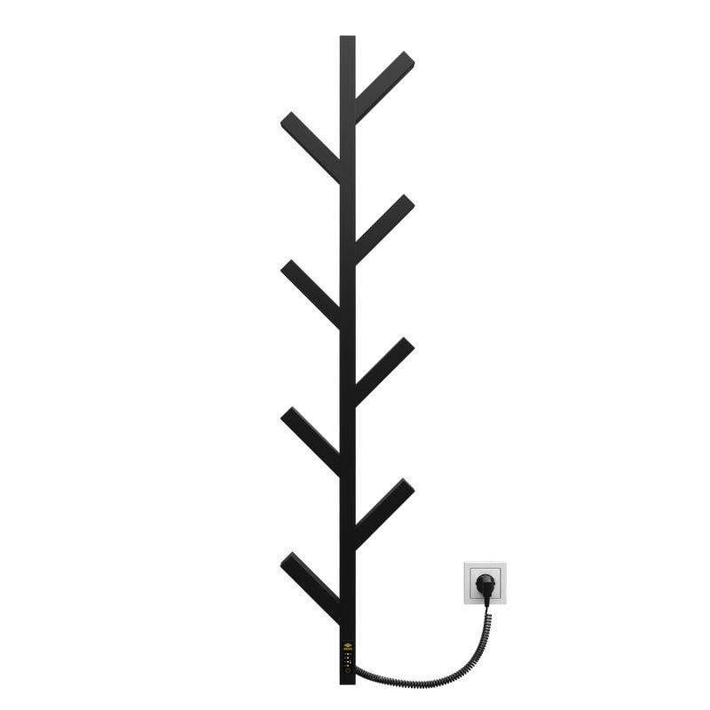 Рушникосушарка електрична KOSSER Цедро 1200х255 ELR з таймером вузька універсальна Чорний (2000962922905)