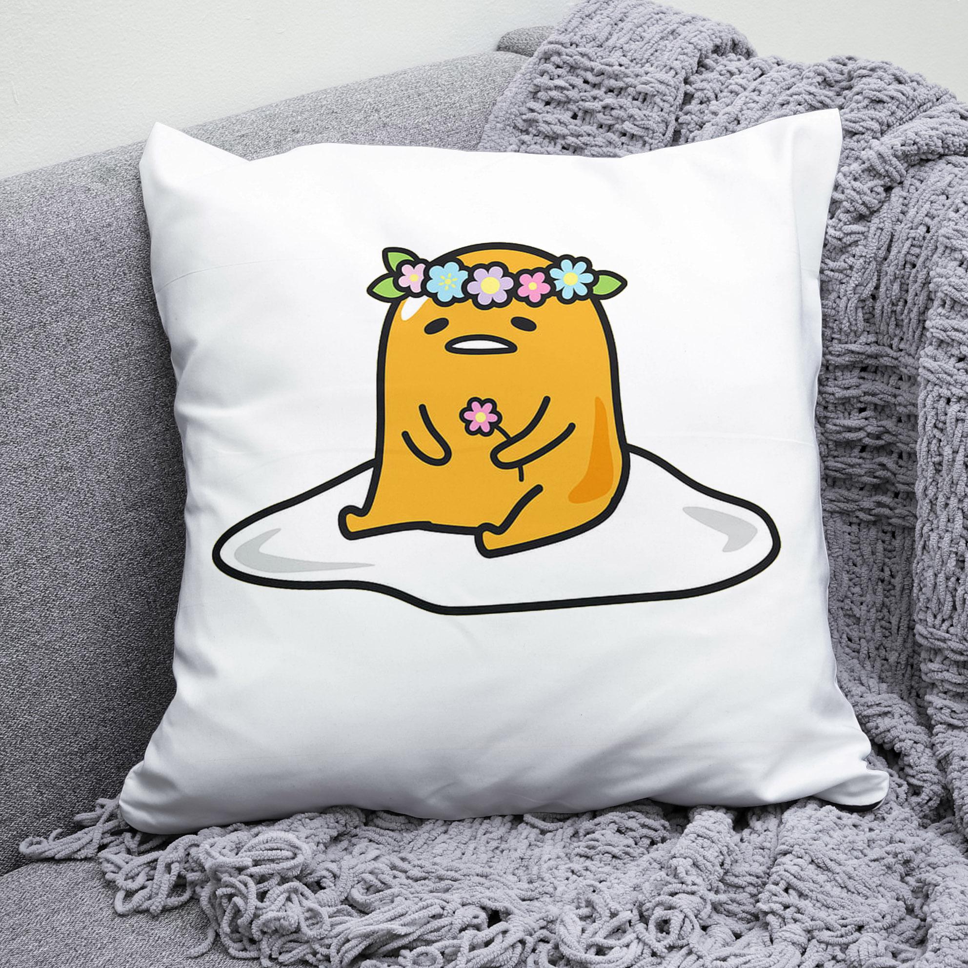 Плюшевая подушка квадрат с принтом Gudetama "2