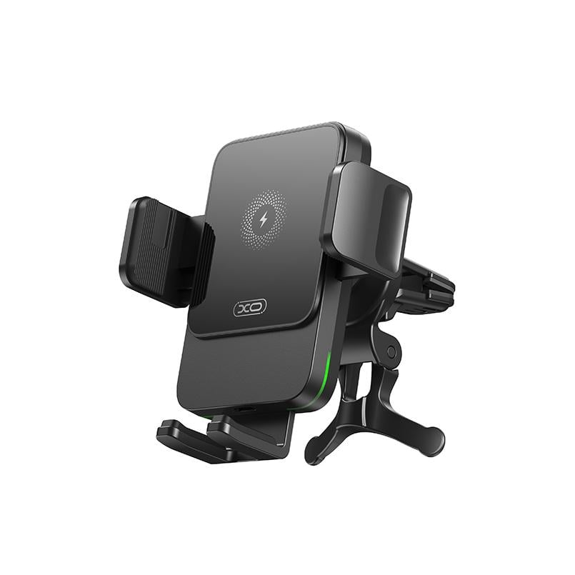 Держатель для телефона автомобильный XO WX041 Dual Arm Air Outlet 15W Wireless с беспроводной зарядкой Черный (XO-WX041)