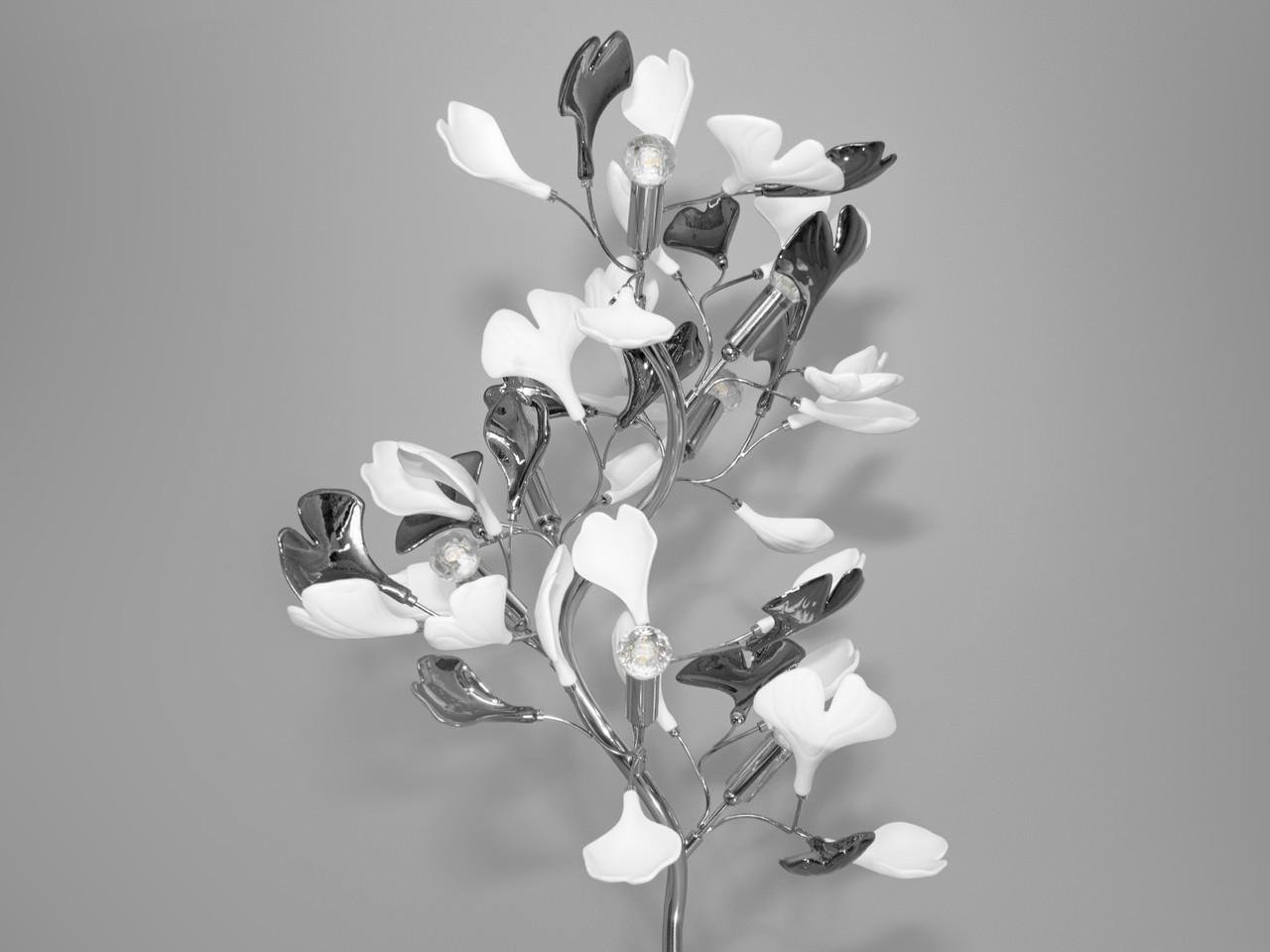 Торшер с керамическими элементами на 7 ламп Хром (7161-7FHR-LS) - фото 2 Торшер с керамическими элементами на 7 ламп Хром (7161-7FHR-LS) - фото 2